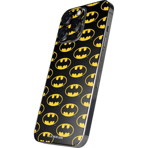 DC Comics Batman Logo Pattern iPhone 14 Pro Skin